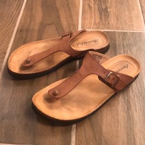 Cute brown sandals
